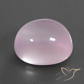 16.85 ct Pink Rose Quartz Stone, Natural Rose Quartz in Oval Cabochon Shape for Sale