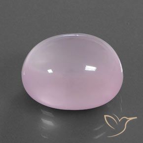 16.45 ct Pink Rose Quartz Stone, Natural Rose Quartz in Oval Cabochon Shape for Sale