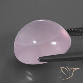 Rose Quartz Gemstone in 16.3 x 14.7 mm Size for Sale, Rose Quartz Stone in Light Pink Color