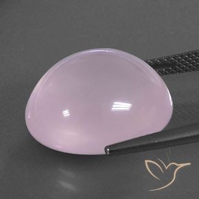 Rose Quartz Gemstone in 17.3 x 15.1 mm Size for Sale, Rose Quartz Stone in Light Pink Color