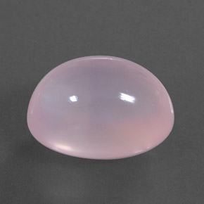 14.61 ct Pink Rose Quartz Stone, Natural Rose Quartz in Oval Cabochon Shape for Sale