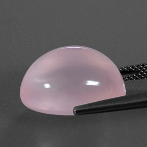Rose Quartz Gemstone in 16.6 x 12.5 mm Size for Sale, Rose Quartz Stone in Bubblegum Pink Color