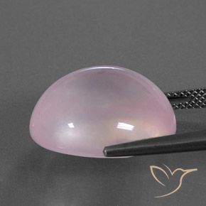 Rose Quartz Gemstone in 18 x 15.6 mm Size for Sale, Rose Quartz Stone in Bubblegum Pink Color