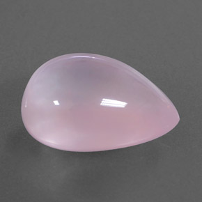 14.27 ct Pink Rose Quartz Stone, Natural Rose Quartz in Pear Cabochon Shape for Sale