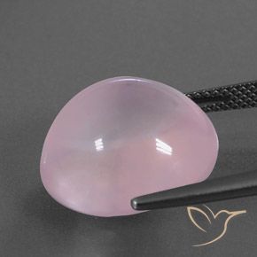 Rose Quartz Gemstone in 16.3 x 14.9 mm Size for Sale, Rose Quartz Stone in Bubblegum Pink Color