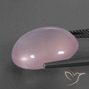 Rose Quartz Gemstone in 17.8 x 15 mm Size for Sale, Rose Quartz Stone in Bubblegum Pink Color
