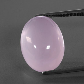 Светло-розовый Розовый Кварц Камень - 15.7ct Овал Кабошон (ID: 345982)