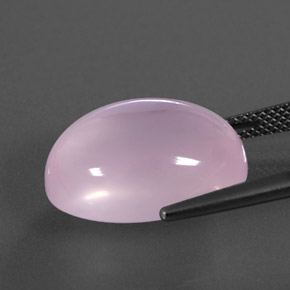 Rose Quartz Gemstone in 18 x 13 mm (calibrated) Size for Sale, Rose Quartz Stone in Light Pink Color