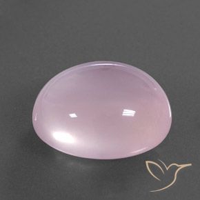 17.48 ct Pink Rose Quartz Stone, Natural Rose Quartz in Oval Cabochon Shape for Sale