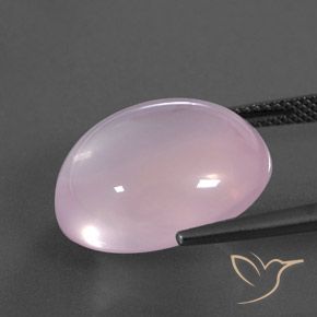 Rose Quartz Gemstone in 18.1 x 15.1 mm Size for Sale, Rose Quartz Stone in Light Pink Color