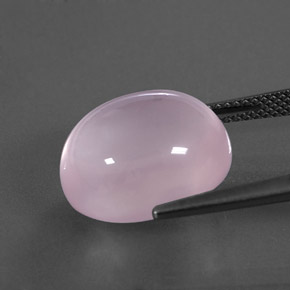 Rose Quartz Gemstone in 15.5 x 13.2 mm Size for Sale, Rose Quartz Stone in Light Pink Color
