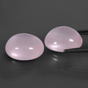 Rose Quartz Gemstones in 14.9 x 12.8 mm Size for Sale, Rose Quartz Stones in Pink Color