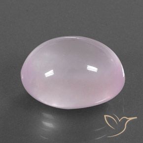 15.35 ct Pink Rose Quartz Stone, Natural Rose Quartz in Oval Cabochon Shape for Sale