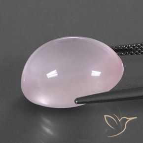 Rose Quartz Gemstone in 16.8 x 13.8 mm Size for Sale, Rose Quartz Stone in Light Pink Color