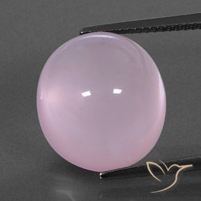 Quarzo rosa rosa taglio ovale da 16,57 ct dal Sud Africa, dimensione 15,8 x 14,3mm, pietra preziosa naturale non trattati , purezza Transparent/Translucent, Quarzo rosa Ovale cabochon da 1 pz, durezza Mohs di 7 adatto per gioielli da indossare ogni giorno, Photo A