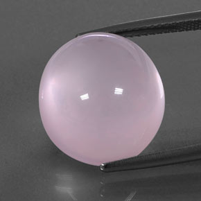 Bubblegum Pink Rose Quartz Gem - 17.2ct Oval Cabochon (ID: 346073)