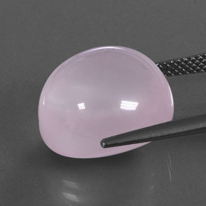 Rose Quartz Gemstone in 15.1 x 14.2 mm Size for Sale, Rose Quartz Stone in Bubblegum Pink Color