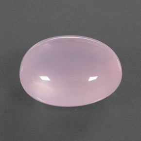13.04 ct Pink Rose Quartz Stone, Natural Rose Quartz in Oval Cabochon Shape for Sale