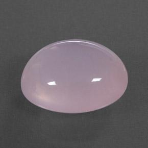 12.63 ct Pink Rose Quartz Stone, Natural Rose Quartz in Oval Cabochon Shape for Sale