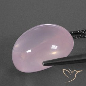 Rose Quartz Gemstone in 17 x 13.9 mm Size for Sale, Rose Quartz Stone in Light Pink Color