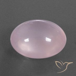 13.96 ct Pink Rose Quartz Stone, Natural Rose Quartz in Oval Cabochon Shape for Sale