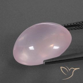 Rose Quartz Gemstone in 16.8 x 14.4 mm Size for Sale, Rose Quartz Stone in Light Pink Color