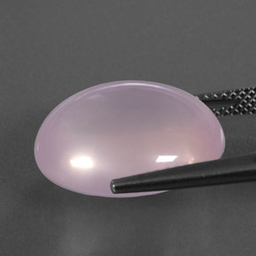 Rose Quartz Gemstone in 16.9 x 14.5 mm Size for Sale, Rose Quartz Stone in Light Pink Color