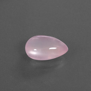 4.46 ct Pink Rose Quartz Stone, Natural Rose Quartz in Pear Cabochon Shape for Sale