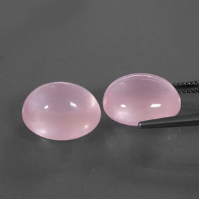 Rose Quartz Gemstone in 14.5 x 12.7 mm Size for Sale, Rose Quartz Stone in Pink Color
