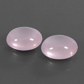 11.90 ct Pink Rose Quartz Stone, Natural Rose Quartz in Oval Cabochon Shape for Sale