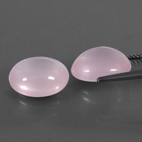 Rose Quartz Gemstone in 12.7 x 10.5 mm Size for Sale, Rose Quartz Stone in Pink Color