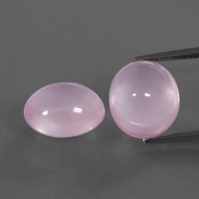 11.54 ct Pink Rose Quartz Gemstone, Rose Quartz Gem in Oval Cabochon Shape for Sale.
