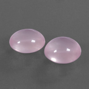 11.54 ct Pink Rose Quartz Stone, Natural Rose Quartz in Oval Cabochon Shape for Sale