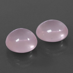 12.60 ct Pink Rose Quartz Stone, Natural Rose Quartz in Oval Cabochon Shape for Sale