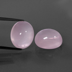 18.93 ct Pink Rose Quartz Gemstone, Rose Quartz Gem in Oval Cabochon Shape for Sale.