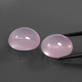 Rose Quartz Gemstone in 14 x 12 mm (calibrated) Size for Sale, Rose Quartz Stone in Pink Color
