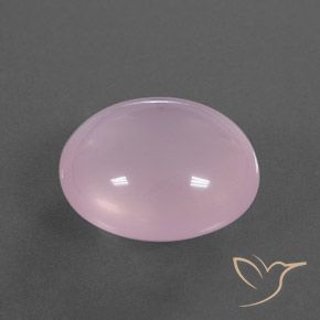 18.95 ct Pink Rose Quartz Stone, Natural Rose Quartz in Oval Cabochon Shape for Sale