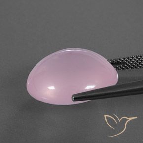 Rose Quartz Gemstone in 18.2 x 16.2 mm Size for Sale, Rose Quartz Stone in Light Pink Color