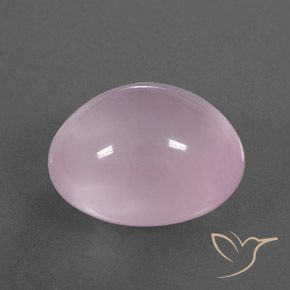 17.79 ct Pink Rose Quartz Stone, Natural Rose Quartz in Oval Cabochon Shape for Sale