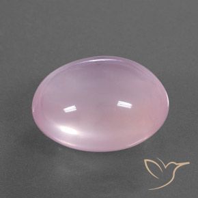18.22 ct Pink Rose Quartz Stone, Natural Rose Quartz in Oval Cabochon Shape for Sale