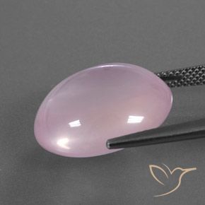 Rose Quartz Gemstone in 18.2 x 15.4 mm Size for Sale, Rose Quartz Stone in Light Pink Color