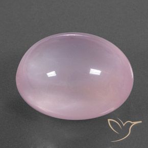 22.43 ct Pink Rose Quartz Stone, Natural Rose Quartz in Oval Cabochon Shape for Sale