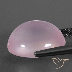 Rose Quartz Gemstone in 18.9 x 16.4 mm Size for Sale, Rose Quartz Stone in Light Pink Color