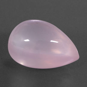 27.39 ct Pink Rose Quartz Stone, Natural Rose Quartz in Pear Cabochon Shape for Sale