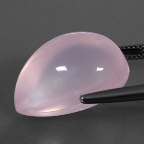 Rose Quartz Gemstone in 21.5 x 14.8 mm Size for Sale, Rose Quartz Stone in Bubblegum Pink Color