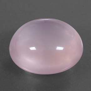 24.65 ct Pink Rose Quartz Stone, Natural Rose Quartz in Oval Cabochon Shape for Sale