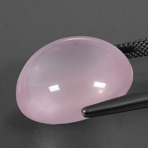 Rose Quartz Gemstone in 19.1 x 17.3 mm Size for Sale, Rose Quartz Stone in Bubblegum Pink Color