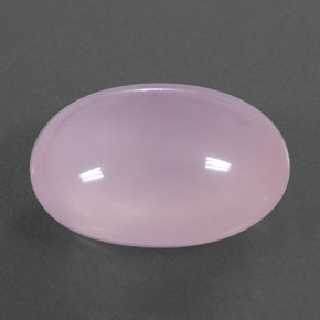 17.74 ct Pink Rose Quartz Stone, Natural Rose Quartz in Oval Cabochon Shape for Sale