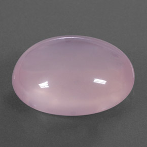 19.02 ct Pink Rose Quartz Stone, Natural Rose Quartz in Oval Cabochon Shape for Sale