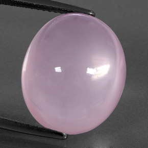 Light Cherry Pink Rosenquarz Edelstein - 18ct Oval Cabochon (ID: 348907)